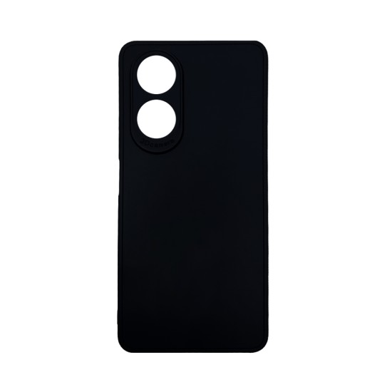 Capa de Silicone com Moldura de Câmera para Oppo A58 4G Preto