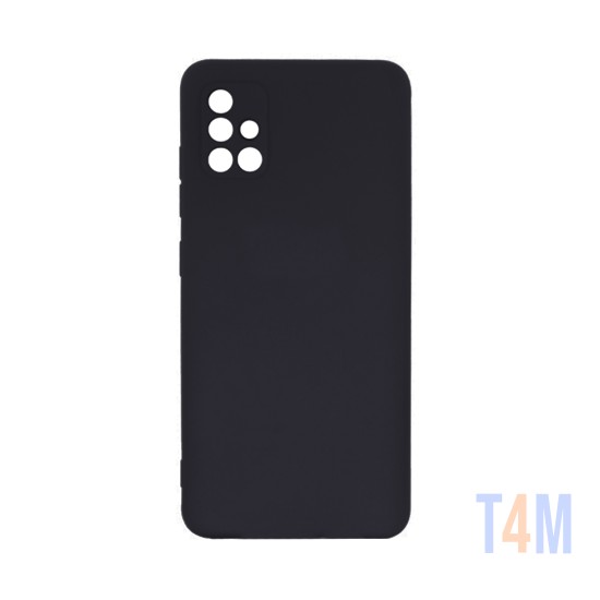 Capa de Silicone com Moldura de Câmera para Samsung Galaxy A51 Preto