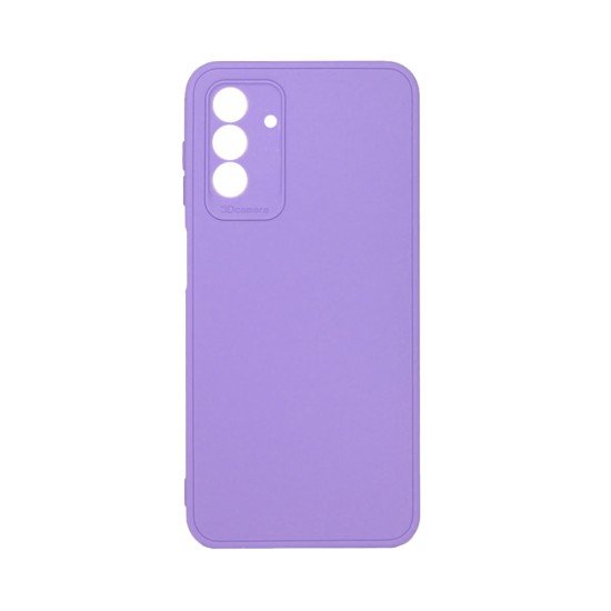 Silicone Case with Camera Shield for Samsung Galaxy A24 4g Purple