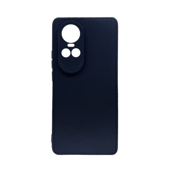 Capa de Silicone com Moldura de Câmera para Oppo Reno10 5G Preto