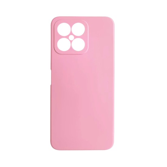 Silicone Case with Camera Shield for Huawei Honor X8 Pink