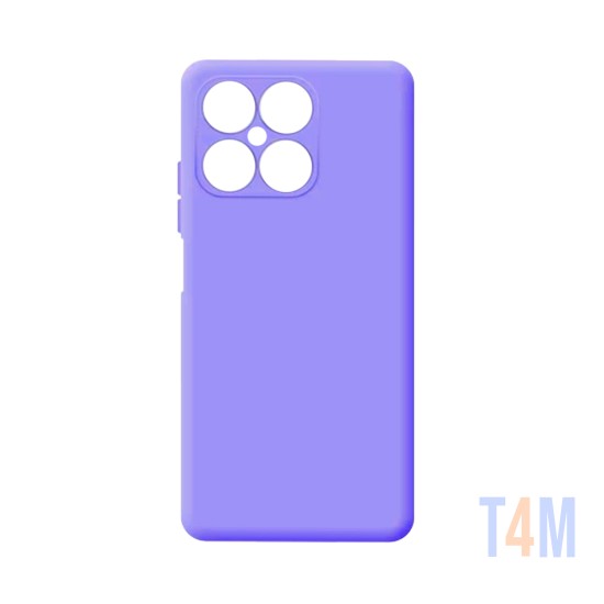 Silicone Case with Camera Sheild for Huawei Honor X8 Purple