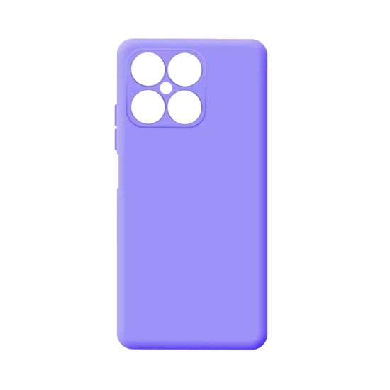 Silicone Case with Camera Shield for Huawei Honor X8 Purple