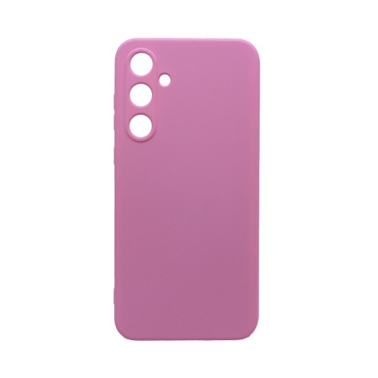 Capa de Silicone com Moldura de Câmera para Samsung Galaxy A35 5G Rosa