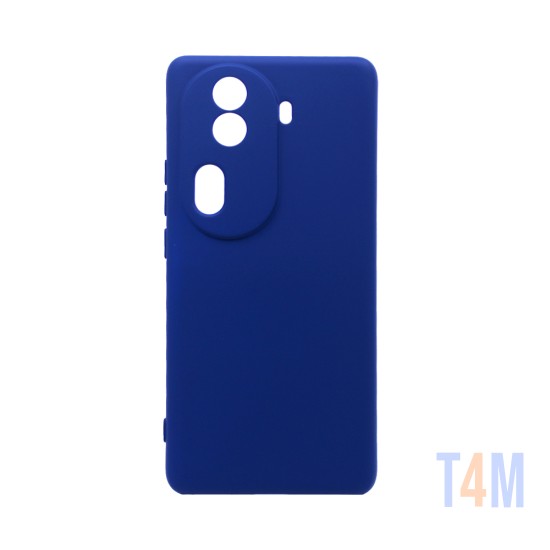 Capa de Silicone com Moldura de Câmera para Oppo Reno11 Pro Azul Escuro