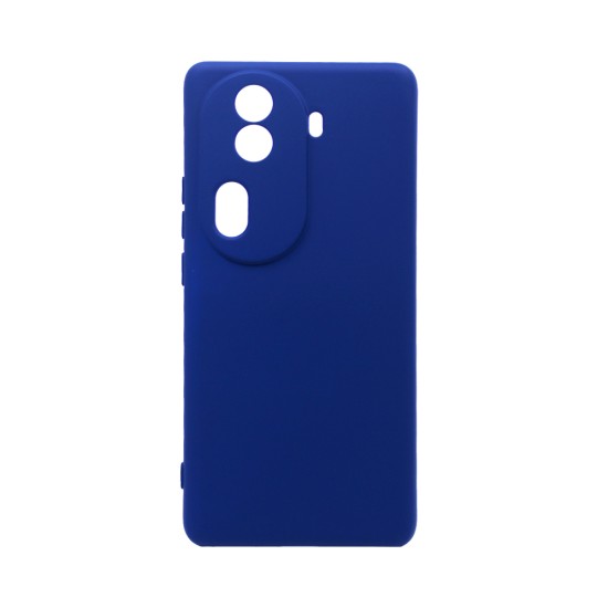 Capa de Silicone com Moldura de Câmera para Oppo Reno11 Pro Azul Escuro