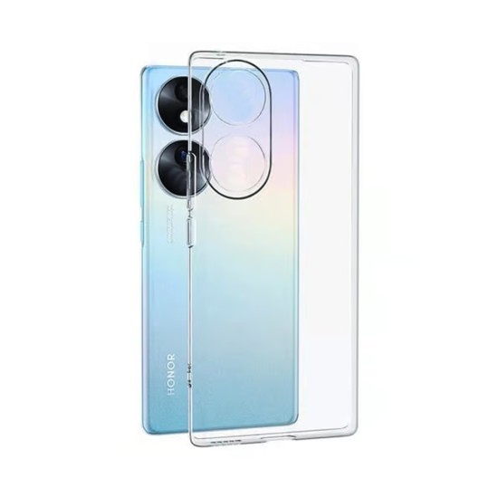 Capa de Silicone Macio com Moldura de Câmera para Huawei Honor 90 Smart/Honor X7b Transparente