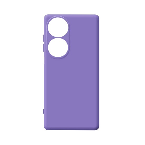 Capa de Silicone com Moldura de Câmera para Huawei Honor 90 Smart/Honor X7B Roxo