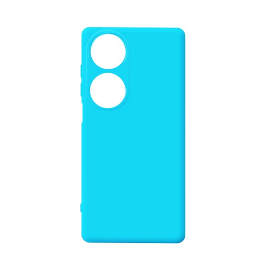 Capa de Silicone com Moldura de Câmera para Huawei Honor 90 Smart/Honor X7B Azul