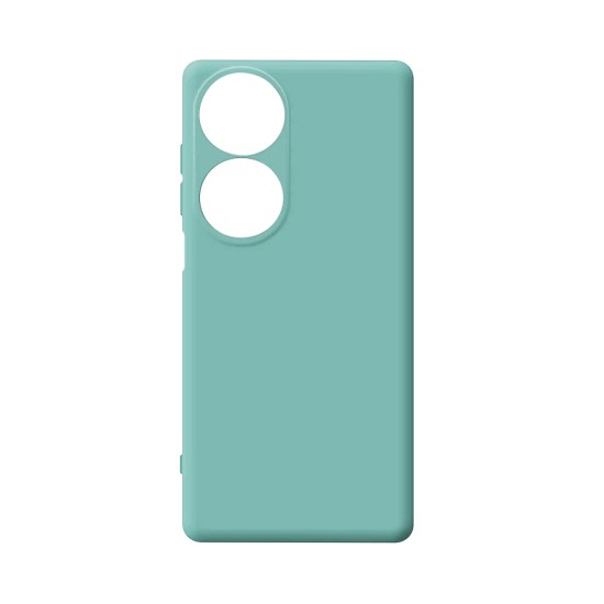 Capa de Silicone com Moldura de Câmera para Huawei Honor 90 Smart/Honor X7B Verde Mar