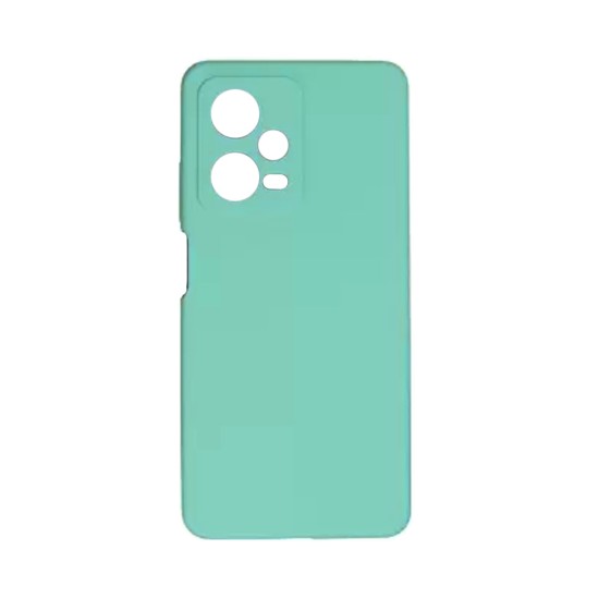 Silicone Case with Camera Shield for Xiaomi Redmi Note 12 Pro/Redmi Note 12 Pro Plus Sea Green