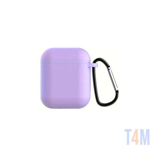Silicone Case For Airpods 1/Airpods 2 Purple