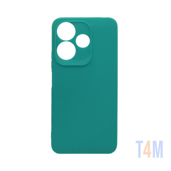 Funda de Silicona Suave con Marco de Cámara para Xiaomi Redmi 13 4G Verde