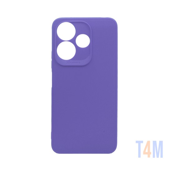 Soft Silicone Case with Camera Shield for Xiaomi Redmi 13 4G Purple