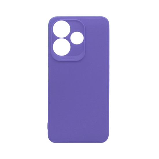 Capa de Silicone Macio com Moldura de Câmera para Xiaomi Redmi 13 4G Roxo