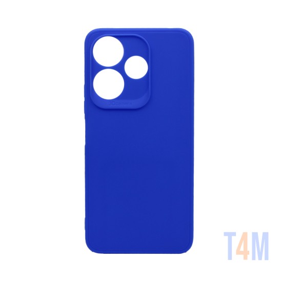 Funda de Silicona Suave con Marco de Cámara para Xiaomi Redmi 13 4G Azul