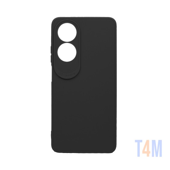 Soft Silicone Case with Camera Shield for Oppo A60 4G Black