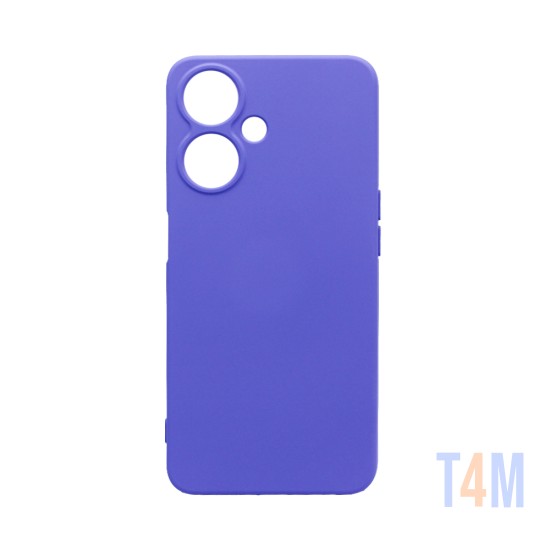 Silicone Case with Camera Shield for Oppo A59 5G Purple