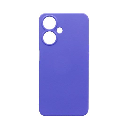 Capa de Silicone com Moldura de Câmera para Oppo A59 5G Roxo