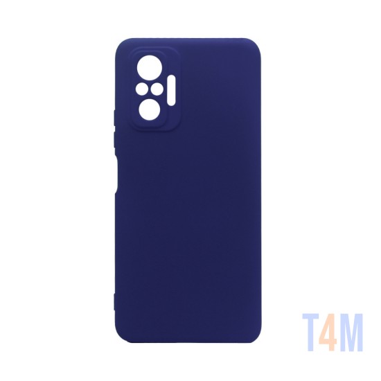 Silicone Case with Camera Shield for Xiaomi Redmi Note 10 Pro Dark Blue