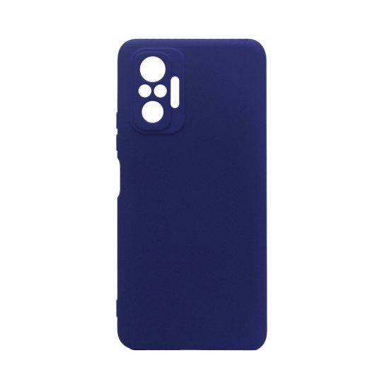 Capa de Silicone com Moldura de Câmera para Xiaomi Redmi Note 10 Pro Azul Escuro