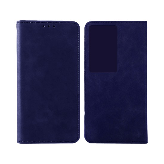 Capa Flip de Couro com Bolso Interno para Oppo A79 5G Azul