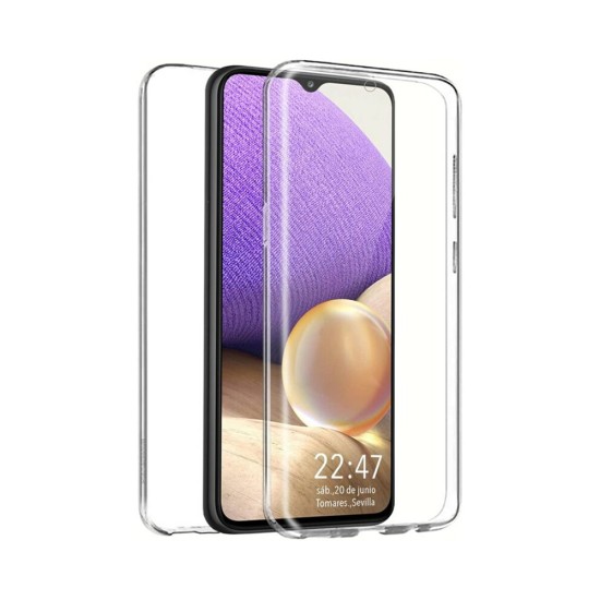 Capa de Silicone 360º para Samsung Galaxy A03/A04E Transparente