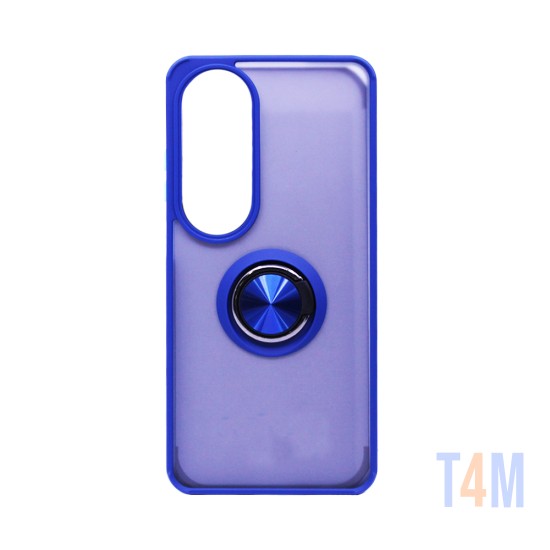 Capa com Anel de Suporte para Oppo A60 Azul Fumado