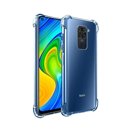 Capa de Silicone Dura para Xiaomi Redmi Note 9 Transparente