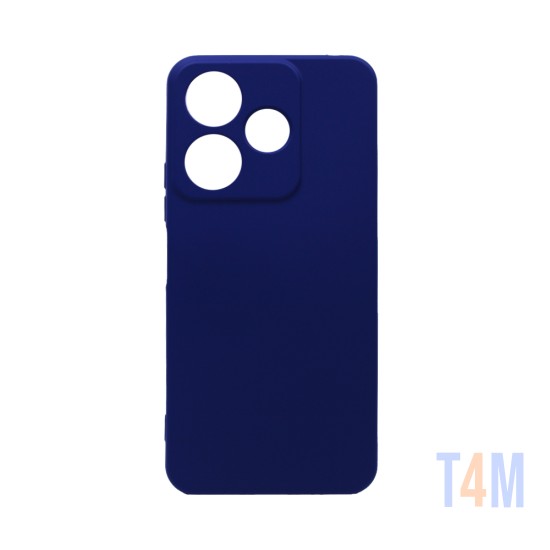 Funda de Silicona con Marco de Cámara para Xiaomi Redmi 13 4G Azul