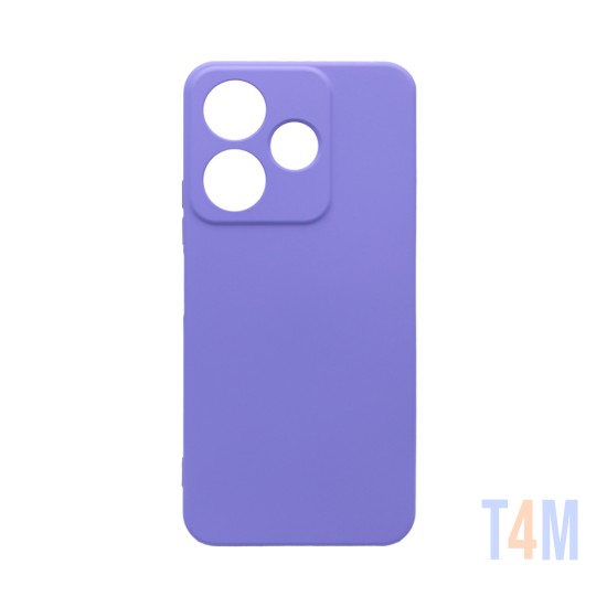 Capa de Silicone com Moldura de Câmera para Xiaomi Redmi 13 4G Roxo