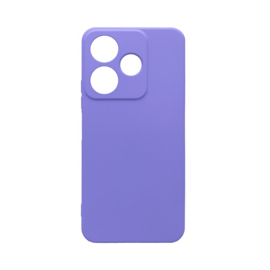 Capa de Silicone com Moldura de Câmera para Xiaomi Redmi 13 4G Roxo