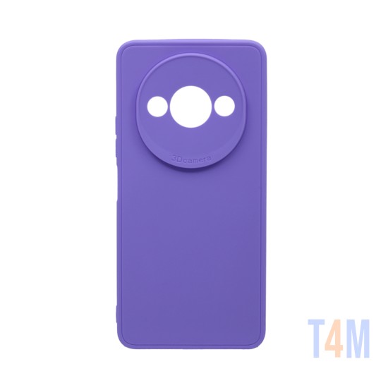 Soft Silicone Case with Camera Shield for Xiaomi Redmi A3 Purple