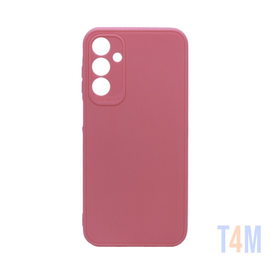 Soft Silicone Case with Camera Shield for Samsung Galaxy A15 Pink