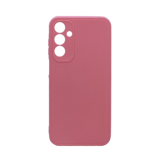 Capa de Silicone Macio com Moldura de Câmera para Samsung Galaxy A15 Rosa