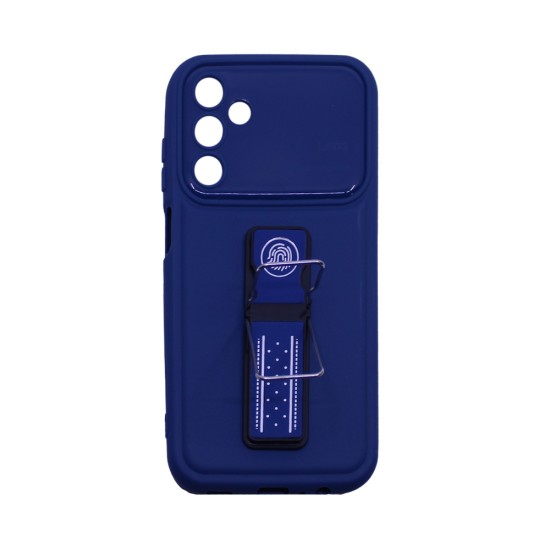 Capa Silicone com suporte para Samsung Galaxy A15 Azul