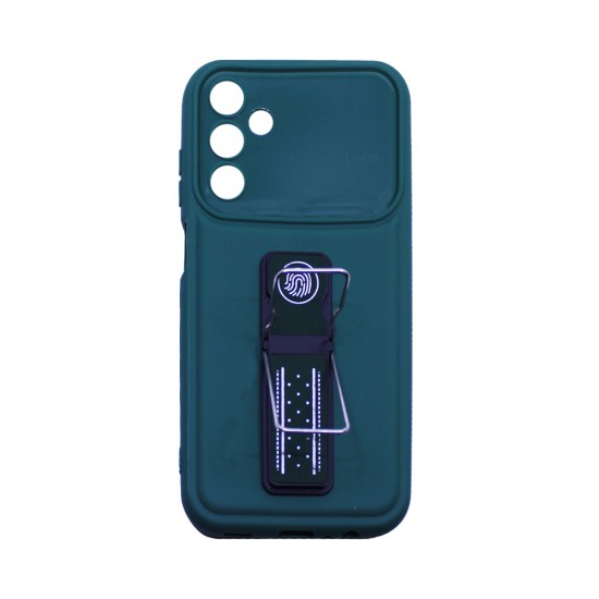 Capa Silicone com suporte para Samsung Galaxy A25 Verde