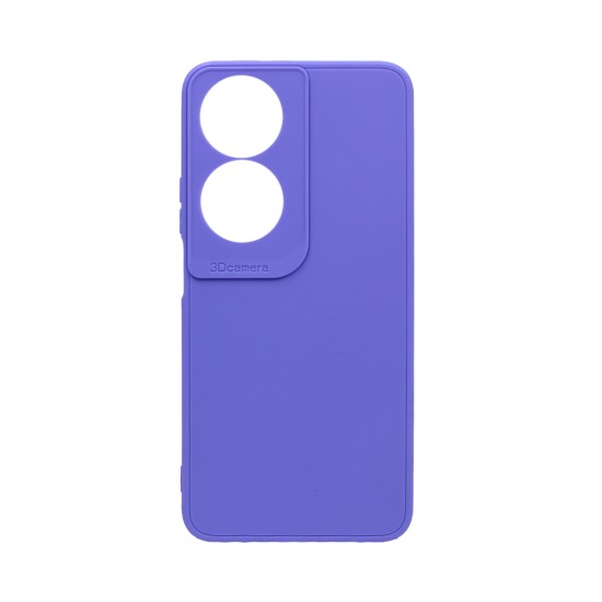 Capa de Silicone Macio com Moldura de Câmera para Huawei Honor 90 Smart/Honor X7B Roxo