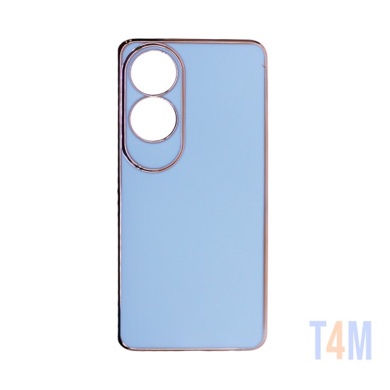 Funda de Silicona Diseño con Marco de Cámara para Oppo A60 Verde Mar