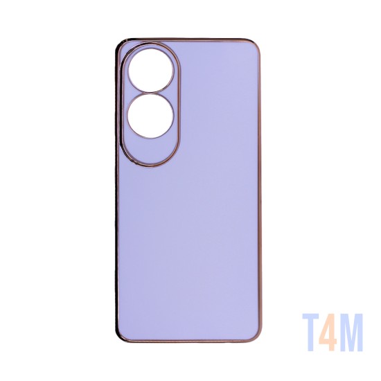 Funda de Silicona Diseño con Marco de Cámara para Oppo A60 Blanco