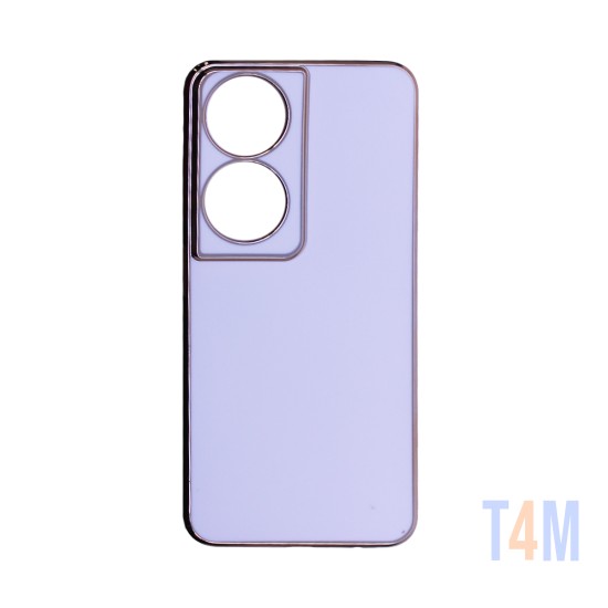 Capa de Silicone Designer com Moldura de Câmera para Huawei Honor 90 Smart Branco