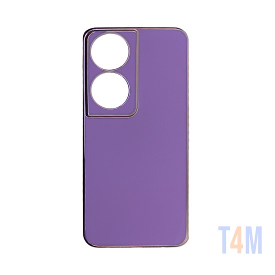 Designer Silicone Case with Camera shield for Huawei Honor 90 Smart Purple