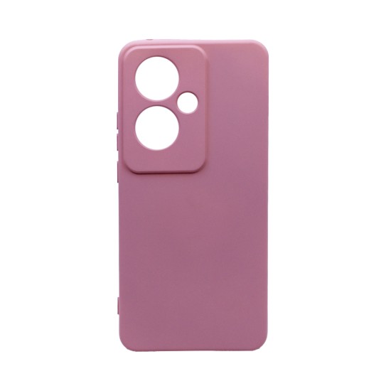 Capa de Silicone com Moldura de Câmera para Oppo Reno11 F Rosa