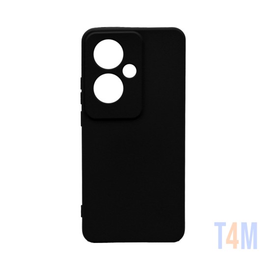 Capa de Silicone com Moldura de Câmera para Oppo Reno11 F Preto