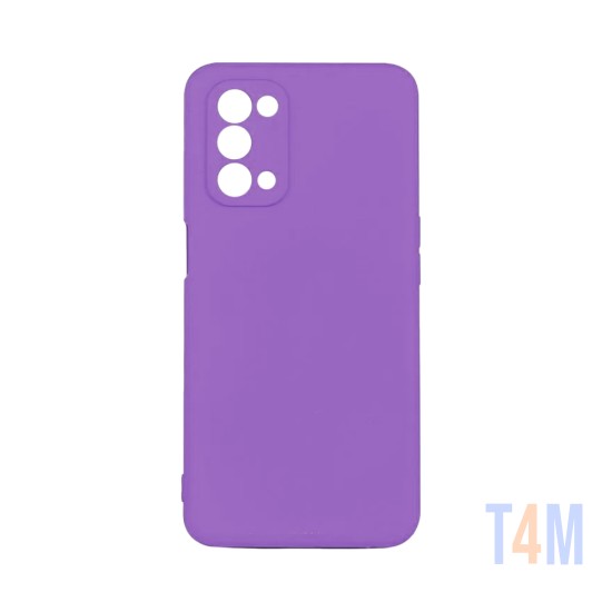 Capa de Silicone com Moldura de Câmera para Oppo A54 Roxo