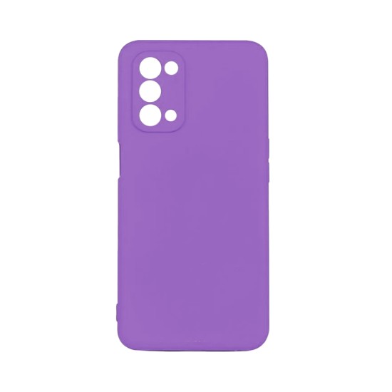 Capa de Silicone com Moldura de Câmera para Oppo A54 Roxo