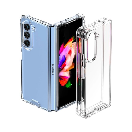 Hard Silicone Case for Samsung Galaxy Z Fold 6 5G Transparent