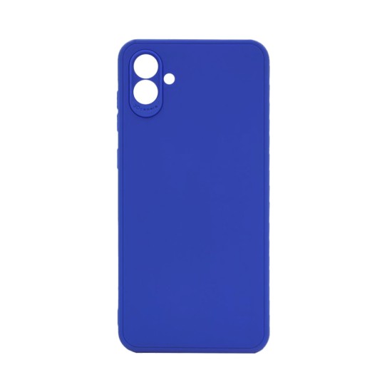 Capa de Silicone Macio com Moldura de Câmera para Samsung Galaxy A05 Azul Escuro