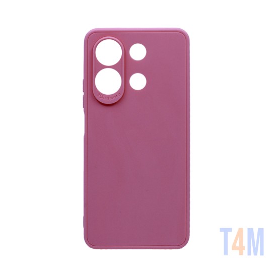 Soft Silicone Case with Camera Shield for Xiaomi Redmi Note 13 4G Pink