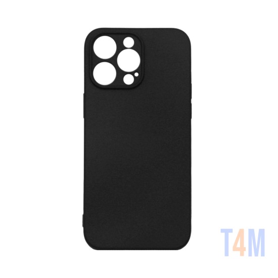 Silicone Case with Camera Shield for Apple iPhone 15 Pro Black